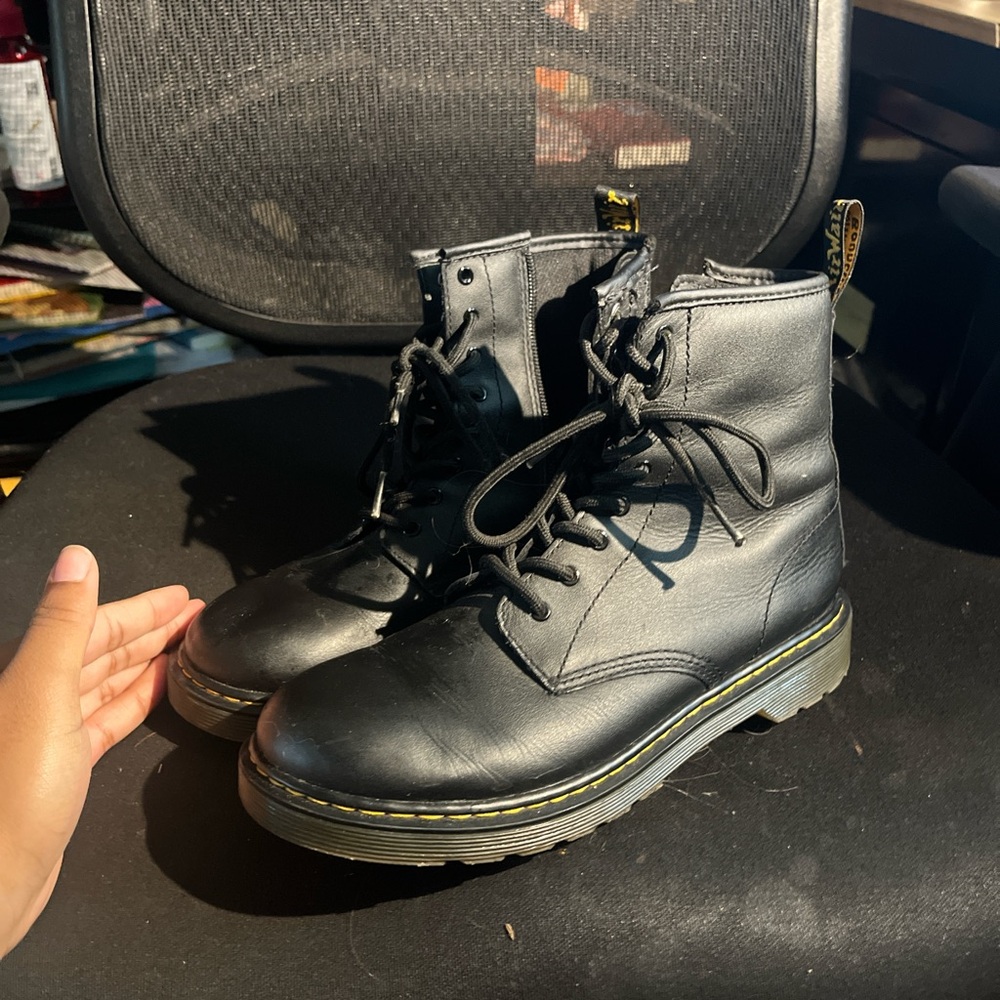 Dr. Martens Black Leather Boots